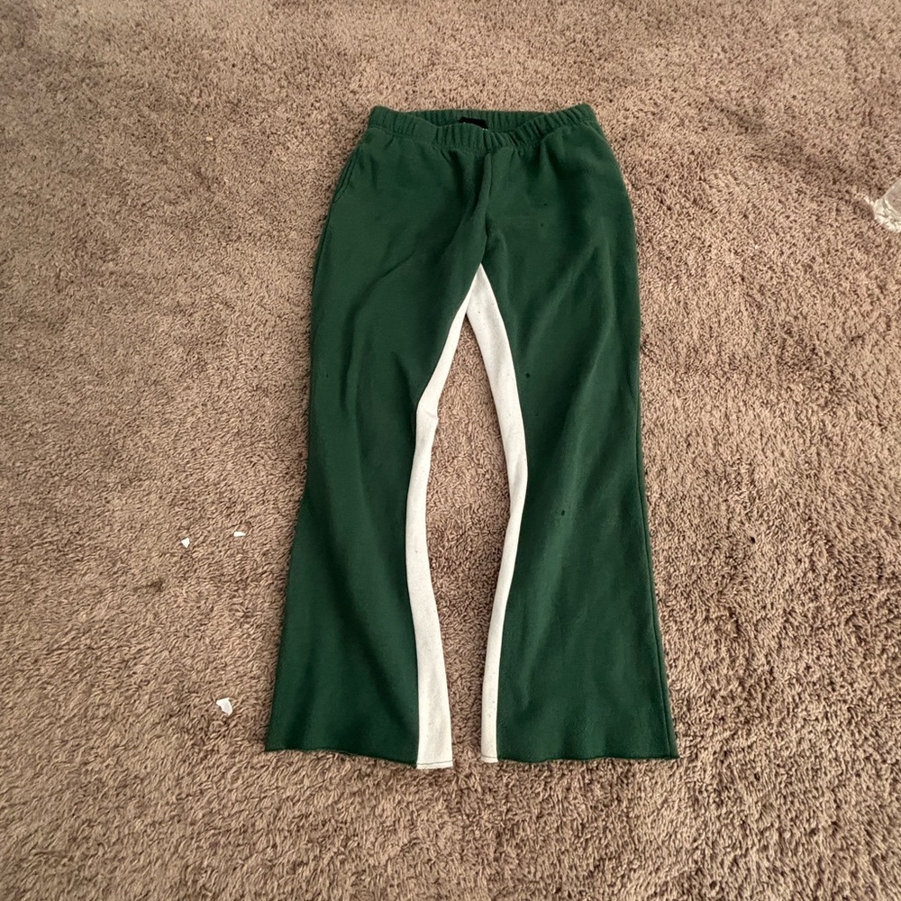Kids Green and White Joggers